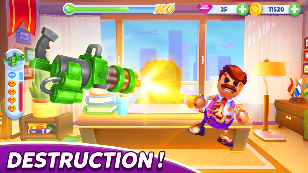 Kick the Boss - Gameplay image of android game