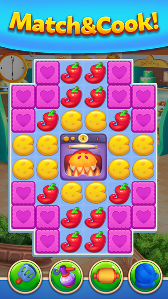 Match Cafe: Cook & Puzzle game - Gameplay image of android game