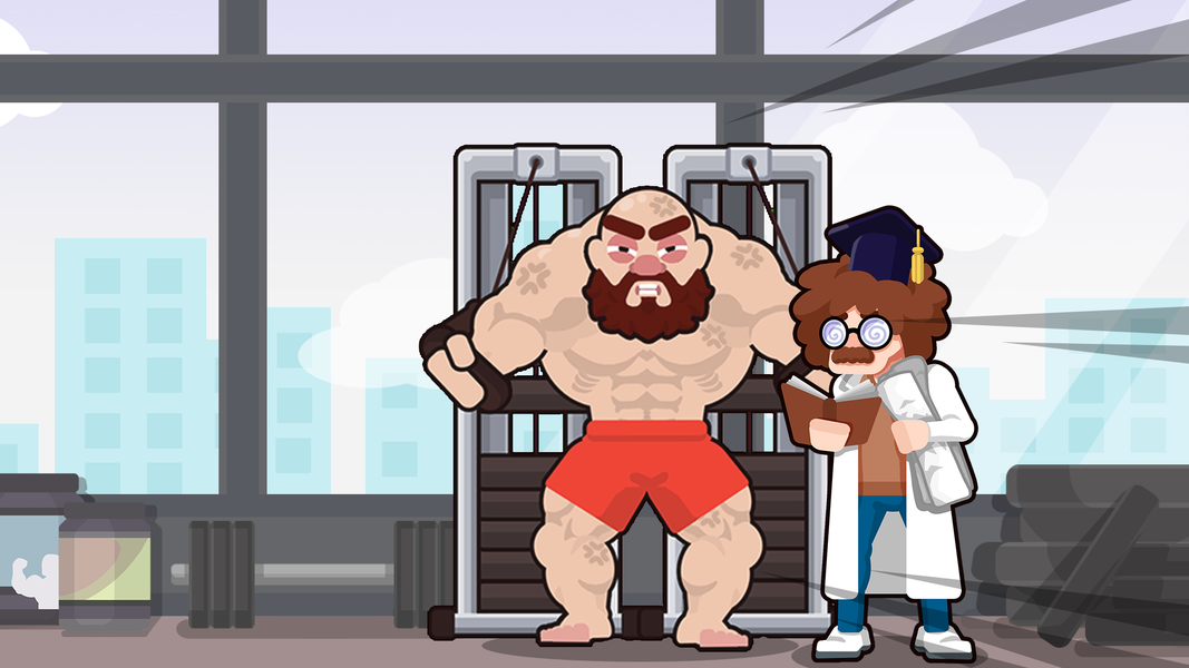 Idle Bodybuilder Manager - Gameplay image of android game