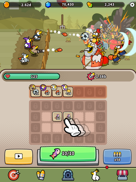 Duck vs Chicken : Idle Defense - عکس بازی موبایلی اندروید