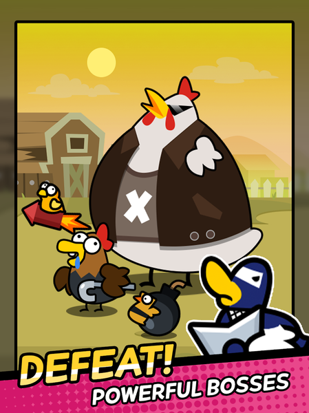 Duck vs Chicken : Idle Defense - عکس بازی موبایلی اندروید