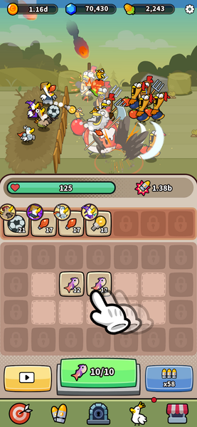 Duck vs Chicken : Idle Defense - عکس بازی موبایلی اندروید