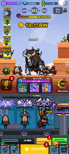 Hero Factory - Idle tycoon - Gameplay image of android game