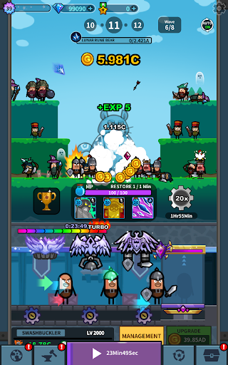 Hero Factory - Idle tycoon - Gameplay image of android game