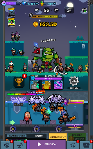 Hero Factory - Idle tycoon - Gameplay image of android game