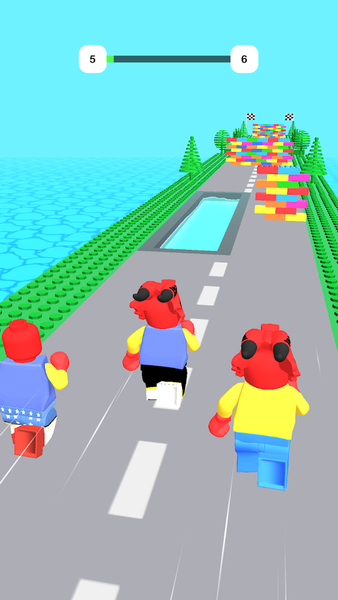 Brick Race: Construct & Merge - Gameplay image of android game