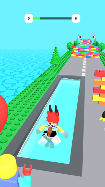 Brick Race: Construct & Merge - Gameplay image of android game