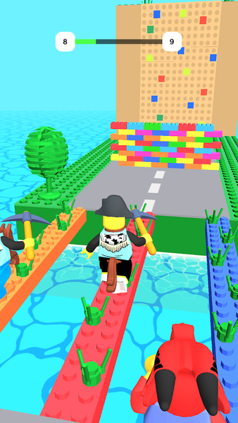 Brick Race: Construct & Merge - Gameplay image of android game