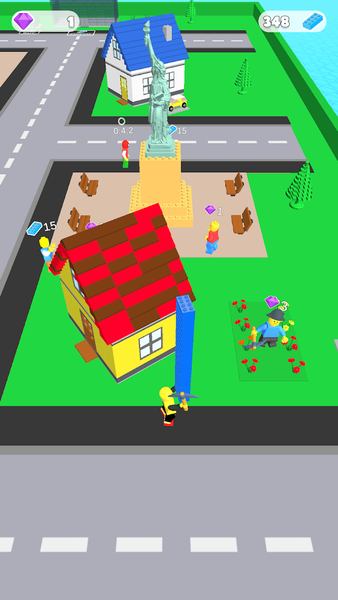 Brick Race: Construct & Merge - Gameplay image of android game