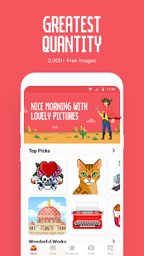 7 Colors - Pixel Art Coloring - Image screenshot of android app
