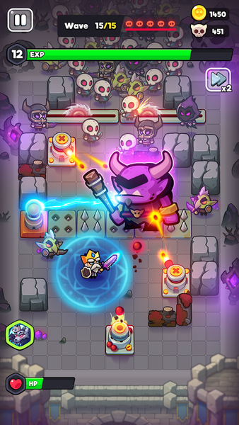 Tower King: Defense game - Gameplay image of android game