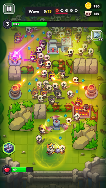 Tower King: Defense game - Gameplay image of android game