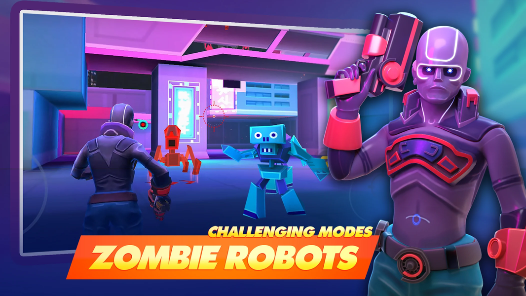 Frag Hero Shooter Mad Heroes - Gameplay image of android game