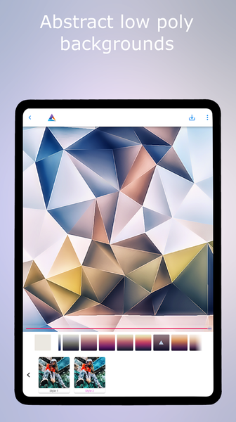 Low Poly - Editor & Photo FX - عکس برنامه موبایلی اندروید