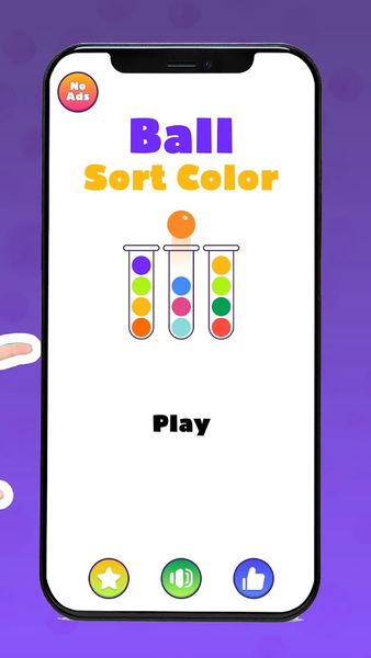 Sort Color Ball Puzzle Game - Gameplay image of android game
