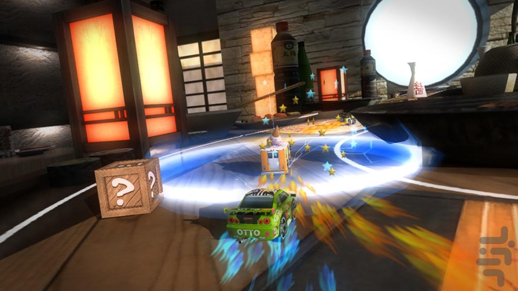 Table Top Racing - Gameplay image of android game