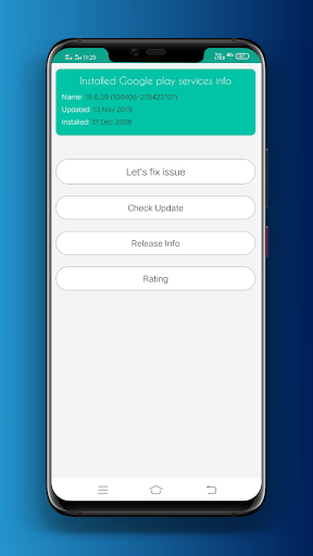 Play Service Update-info - Image screenshot of android app