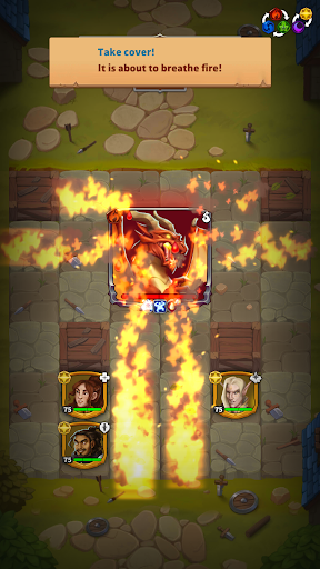 Friends & Dragons - Puzzle RPG - Gameplay image of android game
