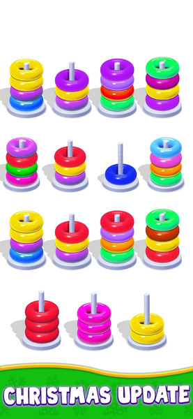 Hoop Stack: Color Sort Puzzle - Gameplay image of android game
