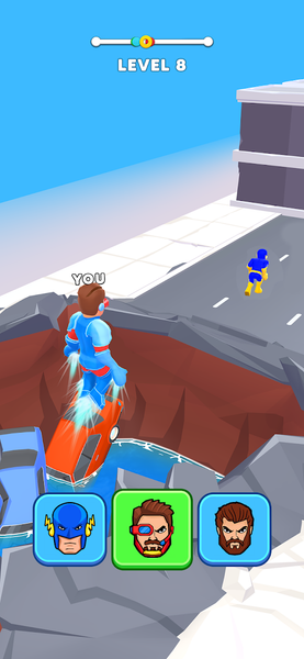 Hero Transform: Superhero Game - Gameplay image of android game