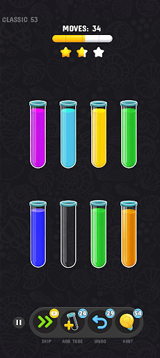 Color Water Sort Puzzle Games - Gameplay image of android game