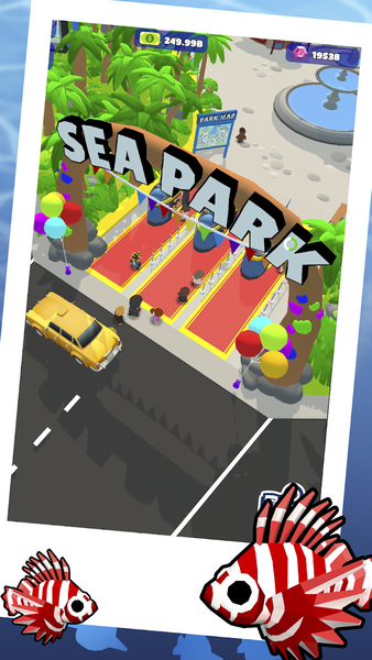 Idle Sea Park - Fish Tank Sim - Gameplay image of android game