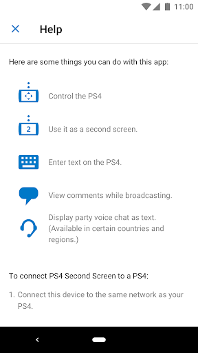 PS4 Second Screen - عکس برنامه موبایلی اندروید