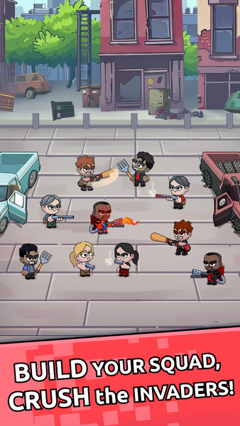 Zombie Warriors: Base Defense - Gameplay image of android game