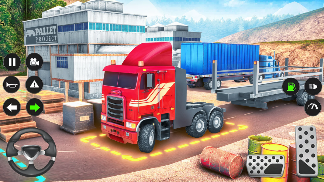 Oil Truck Simulator Driving 3D - Gameplay image of android game