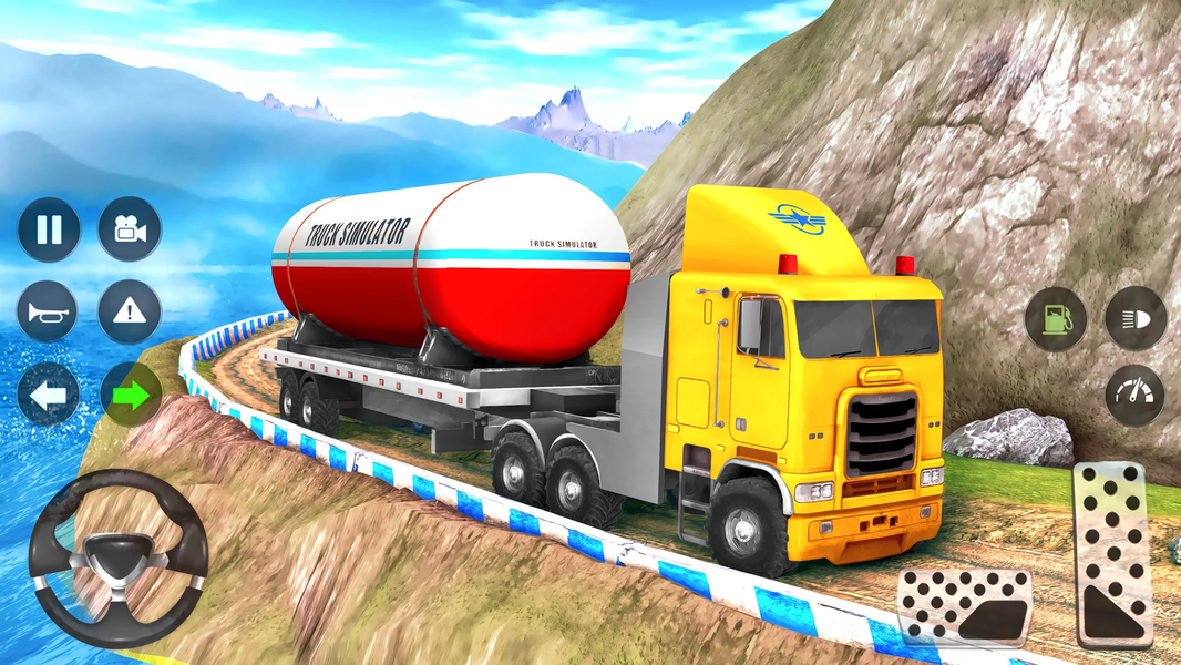 Oil Truck Simulator Driving 3D - Gameplay image of android game