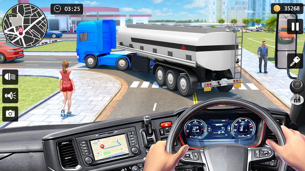 Oil Truck Simulator Driving 3D - Gameplay image of android game