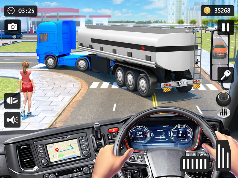Oil Truck Simulator Driving 3D - Gameplay image of android game