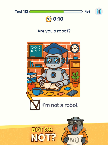 I am Not a Robot - Brain Test - Gameplay image of android game