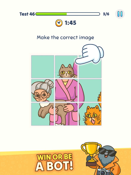 I am Not a Robot - Brain Test - Gameplay image of android game