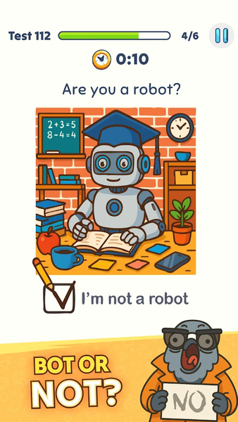 I am Not a Robot - Brain Test - Gameplay image of android game