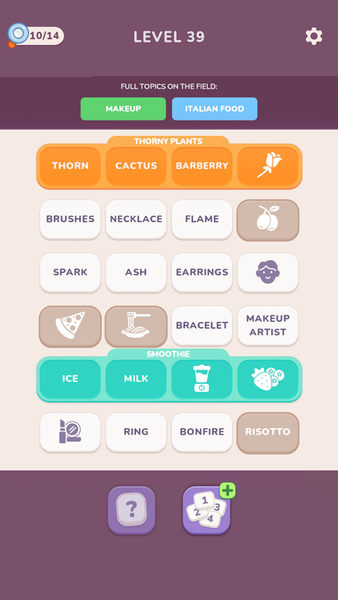 Association Master: Word Game - Gameplay image of android game