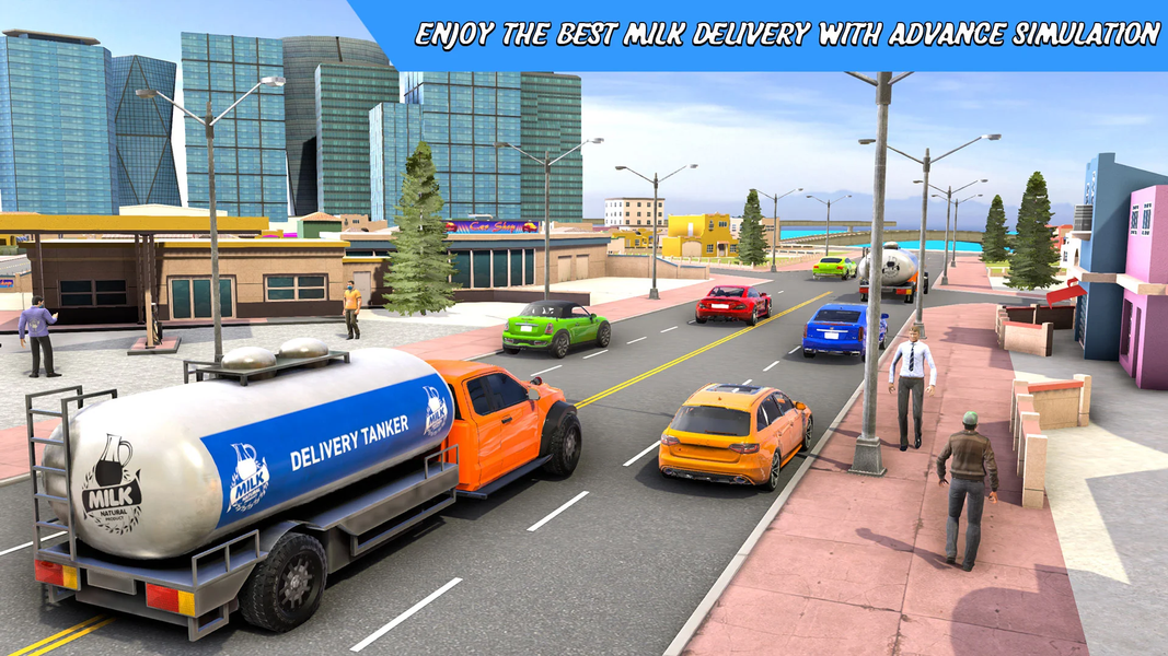 Milk Delivery Truck Games 3D - عکس برنامه موبایلی اندروید