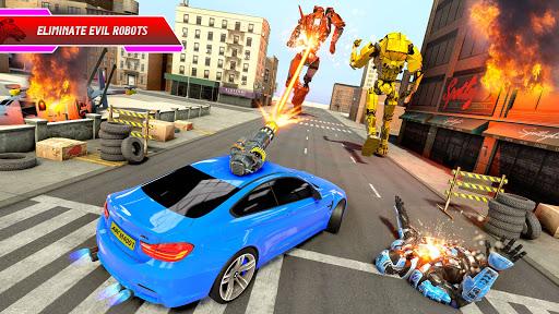 Zebra Robot Car Transform Game - Image screenshot of android app