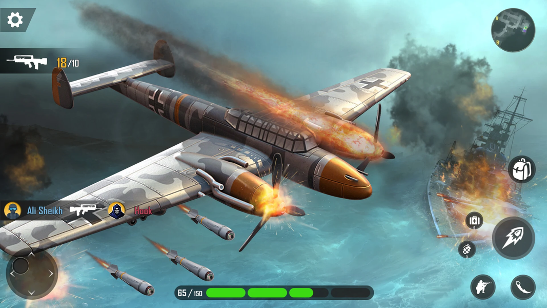 Fighter Jet Warfare Air Combat - Gameplay image of android game