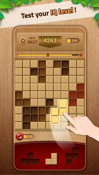 WoodPuz - Wood Block Puzzle - Gameplay image of android game