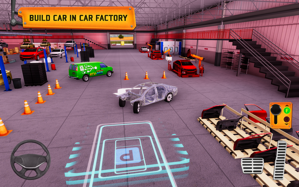Car Factory Parking Simulator - عکس بازی موبایلی اندروید