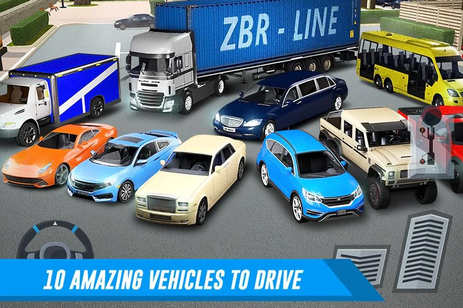 Shopping Mall Car & Truck Park - Gameplay image of android game