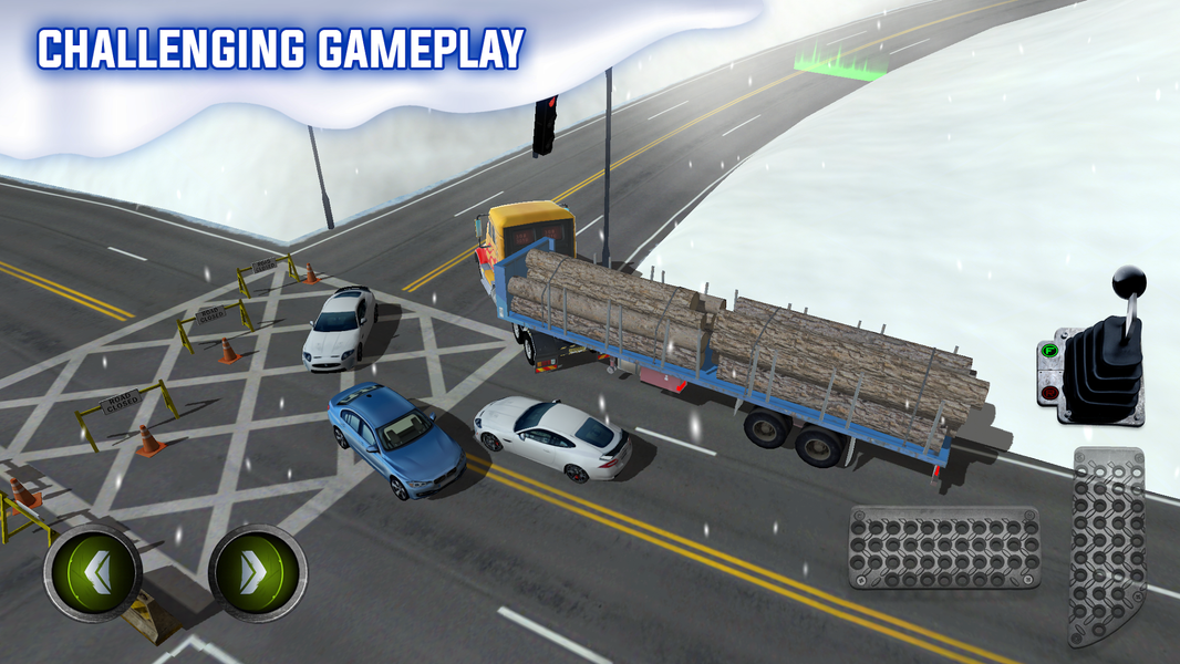 Ice Road Truck Parking Sim - عکس بازی موبایلی اندروید