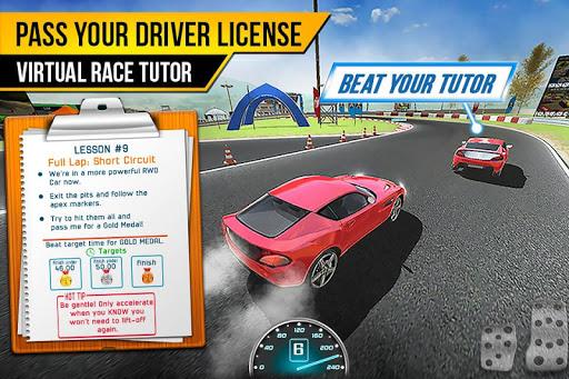 Race Driving License Test - Gameplay image of android game