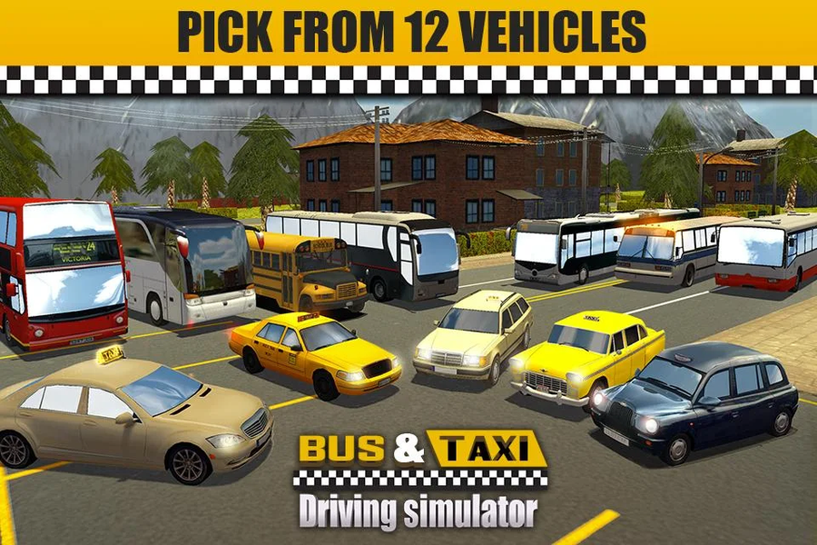 Bus & Taxi Driving Simulator - عکس بازی موبایلی اندروید