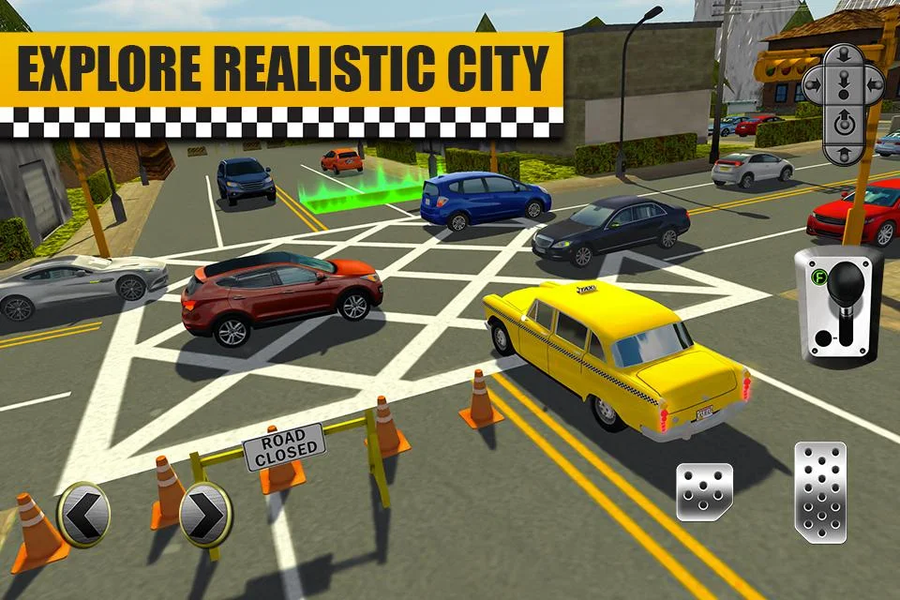 Bus & Taxi Driving Simulator - Gameplay image of android game
