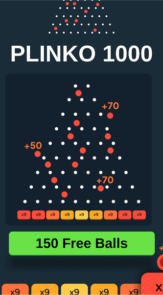 Plinko Game: Plinko 1000 - Gameplay image of android game