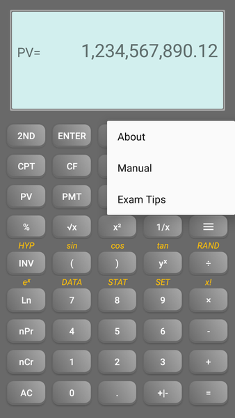BA Calculator - Image screenshot of android app
