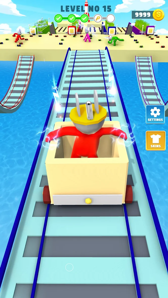 Head Connector Plug Race Game - Gameplay image of android game