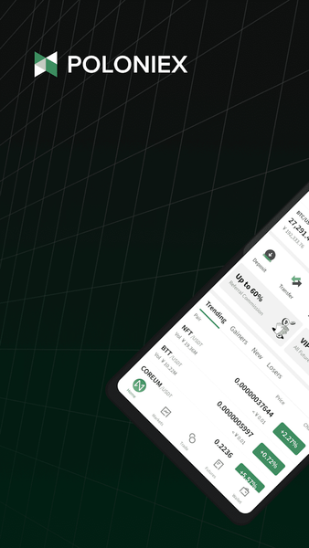 Poloniex Crypto Exchange - Image screenshot of android app